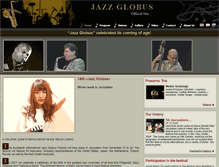 Tablet Screenshot of jazzglobus.com